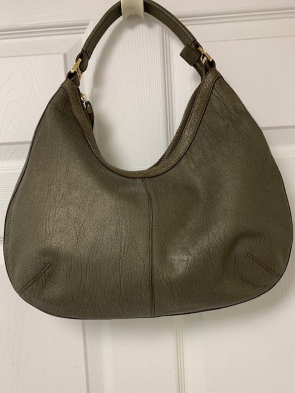 Cole Haan Olive Green Hobo Bag Purse Y2K - Picture 2 of 12